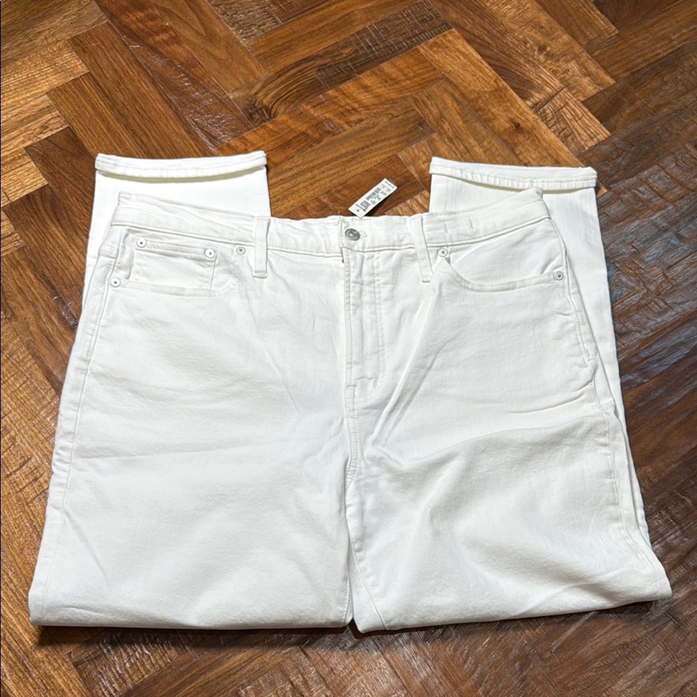 NWT Madewell The Perfect Vintage Jean - White Denim | Size 32